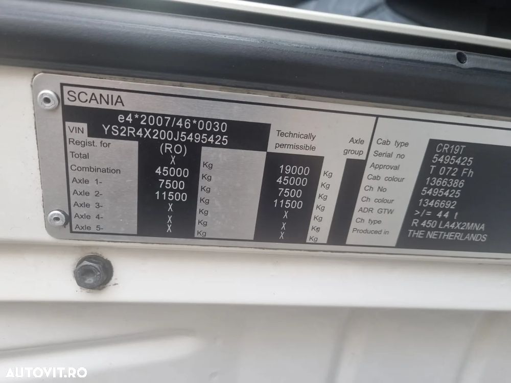 Scania R450 STREAMLINE CROWN EDITION, fara EGR, ADR AT - 6