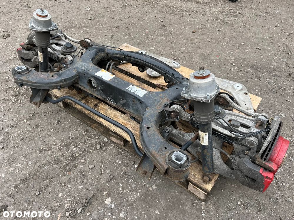 Belka zawieszenie wozek sanki wahacze zaciski tyl BMW X6 E71 40d N57 KPL OE - 5