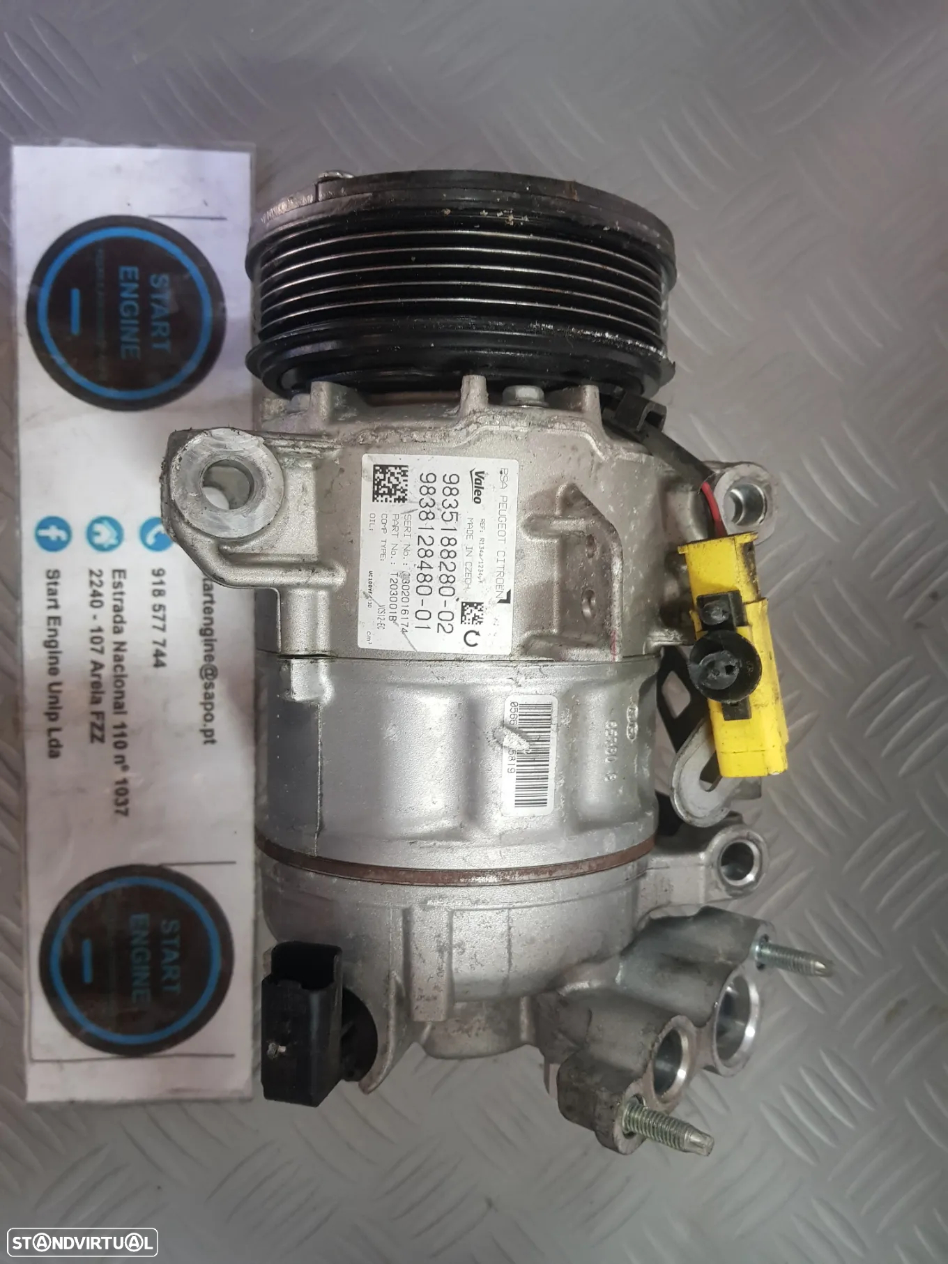 Compressor Ar condicionado AC 1.2 puretech Peugeot 5008 3008 208 2008 Citroen C3 DS3 2015-2024 varias referencias - 7