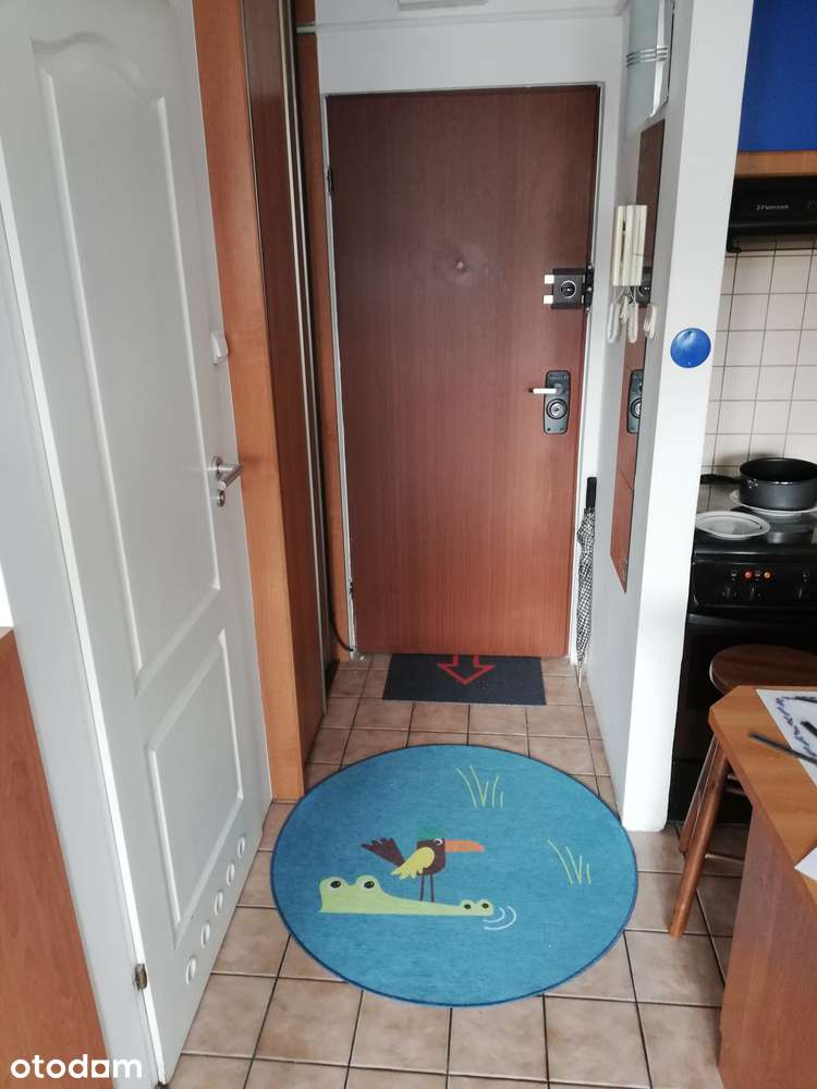 Kawalerka - widok z balkonu na panoramę Stolicy