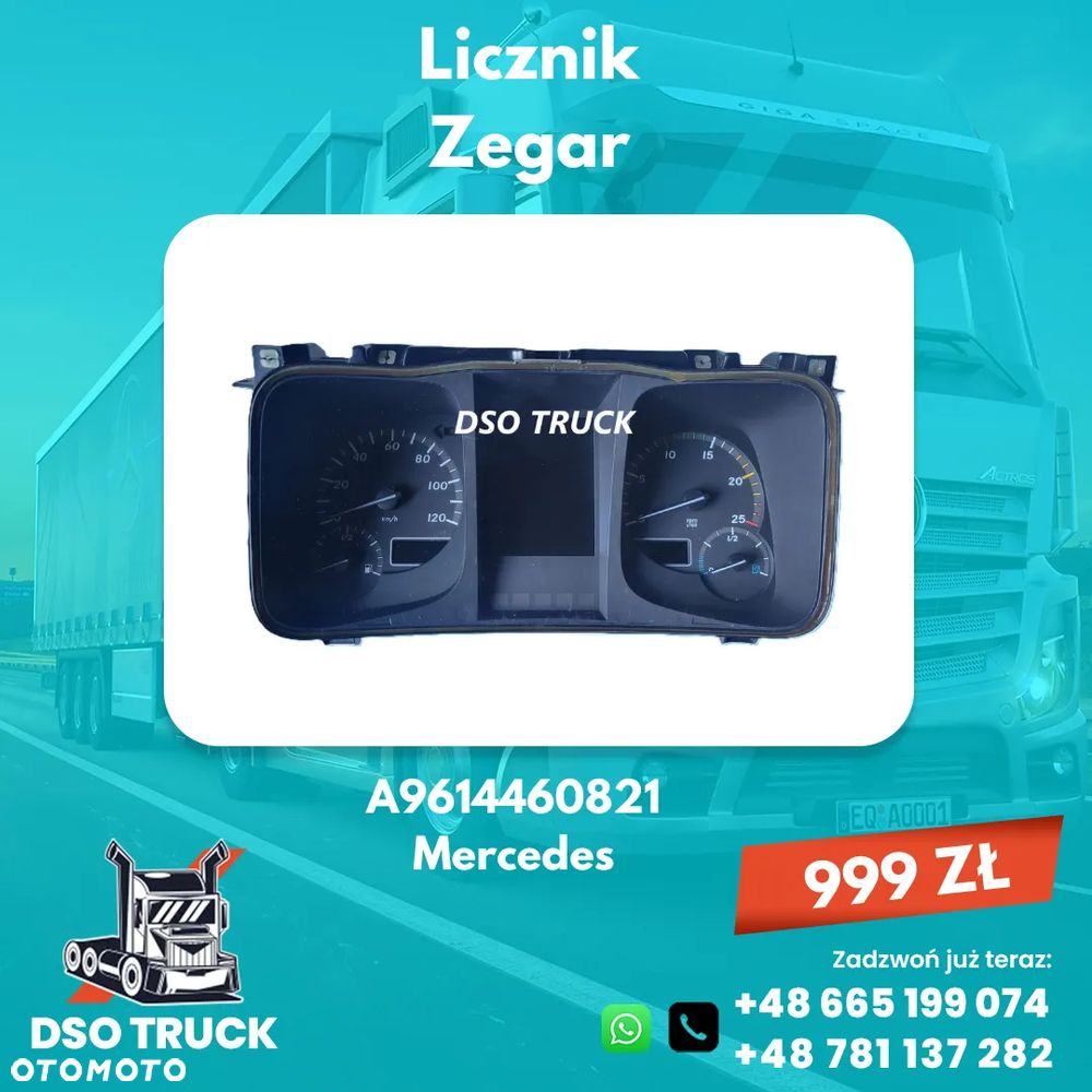 A9614460821 Licznik Zegar Mercedes ACTROS AXOR ATEGO - 1