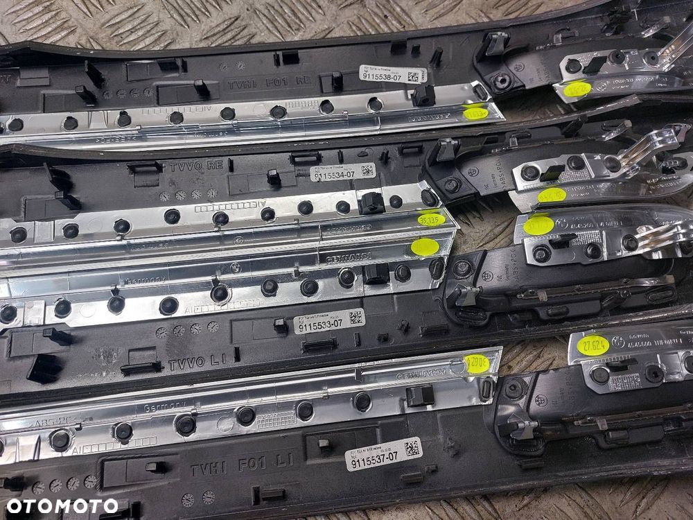 DEKORY LISTWY OZDOBNE KOMPLET BMW F01 730D UK 9115537 9115533 9115534 - 6