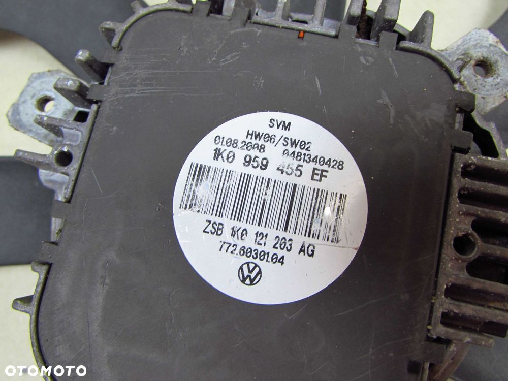 VW AUDI SEAT SKODA WENTYLATORY WIATRAK CHLODNICY 1K0959455EF - 6