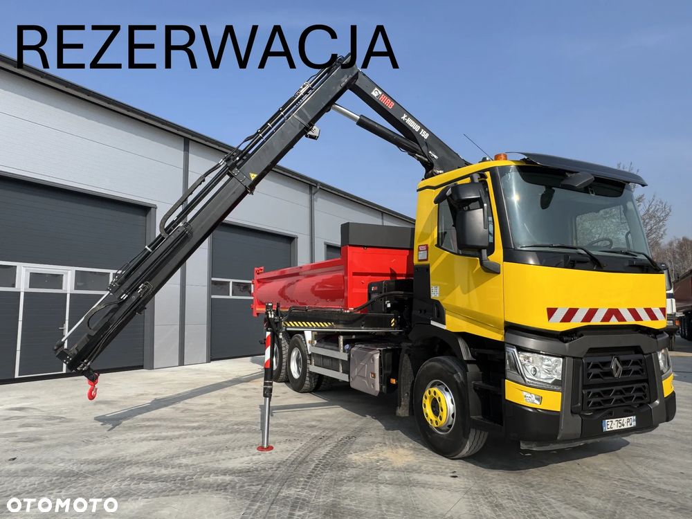 Renault GAMA C380 WYWROTKA 6x4 HDS HIAB 158 B-2+ PILOT HYDROBURTA ROK 2018
