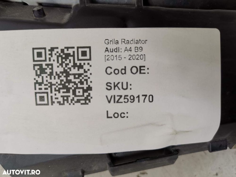 Grila Radiator Audi A4 B9 Facelift 2020 2021 2022 2023 2024 Originala - 8