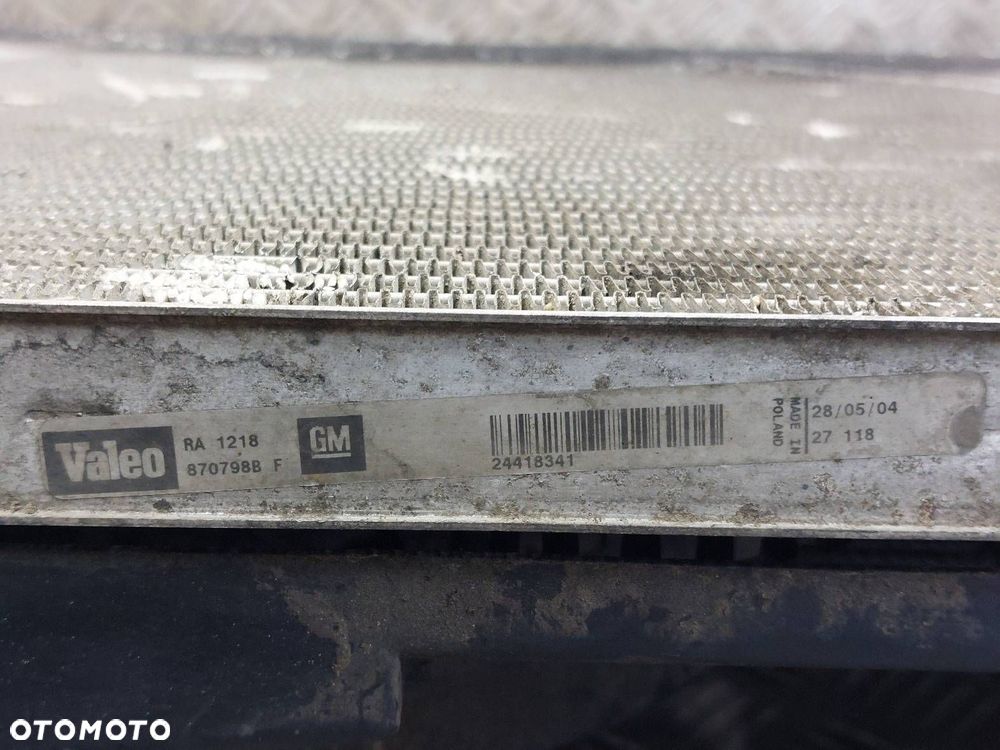 CHŁODNICA WODY + WENTYLATOR SAAB 9-3 II 2.2 TiD 24418341 12785083 12786806 - 4