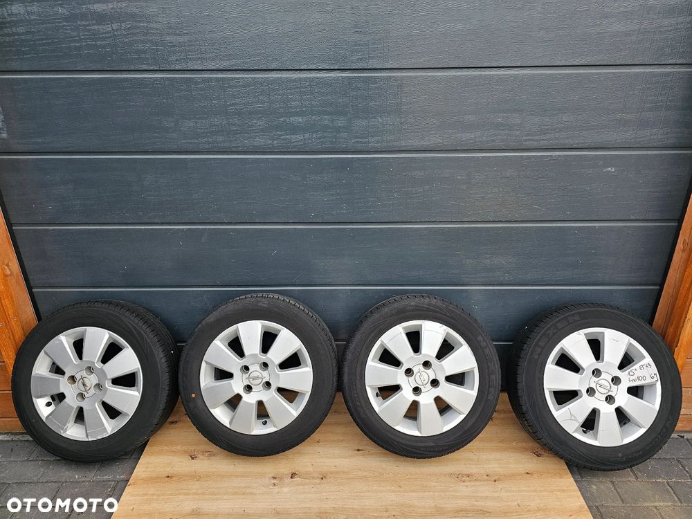 KOŁA FELGI ALUMINIOWE OPONY LETNIE 15 CALI OPEL ASTRA G H MERIVA A CORSA C D 4X100 185/60/15 ET43 - 1