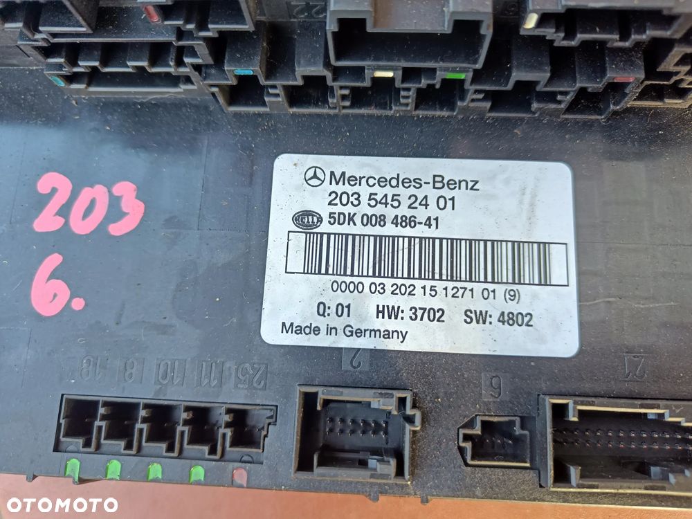 MERCEDES W203 C-KLASA MODUŁ SAM BSI TYLNY 2035452401 - 2