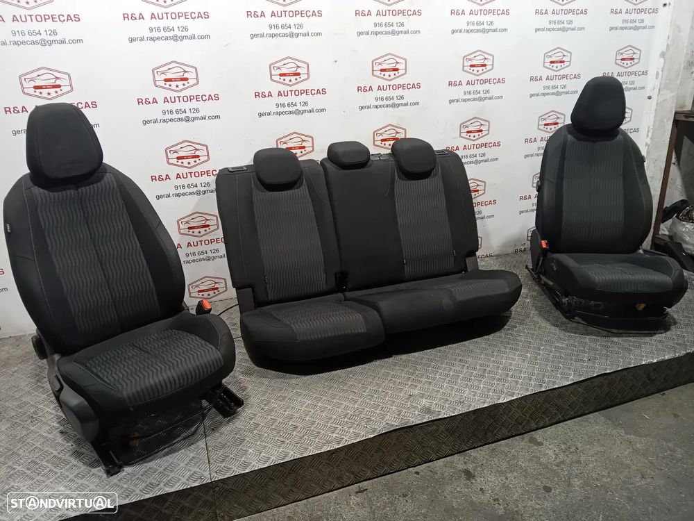 Conjunto de Bancos Peugeot 308 II SW Tecido Original - 3