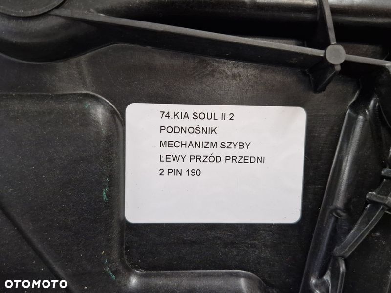 kia soul ii 2 podnośnik mechanizm szyby lewy przód przedni 2 pin - 5