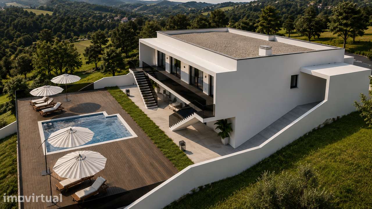 TERRENO COM PROJETO APROVADO | 1.522 M² | MORADIA T3+1 COM PISCINA - Grande imagem: 5/11