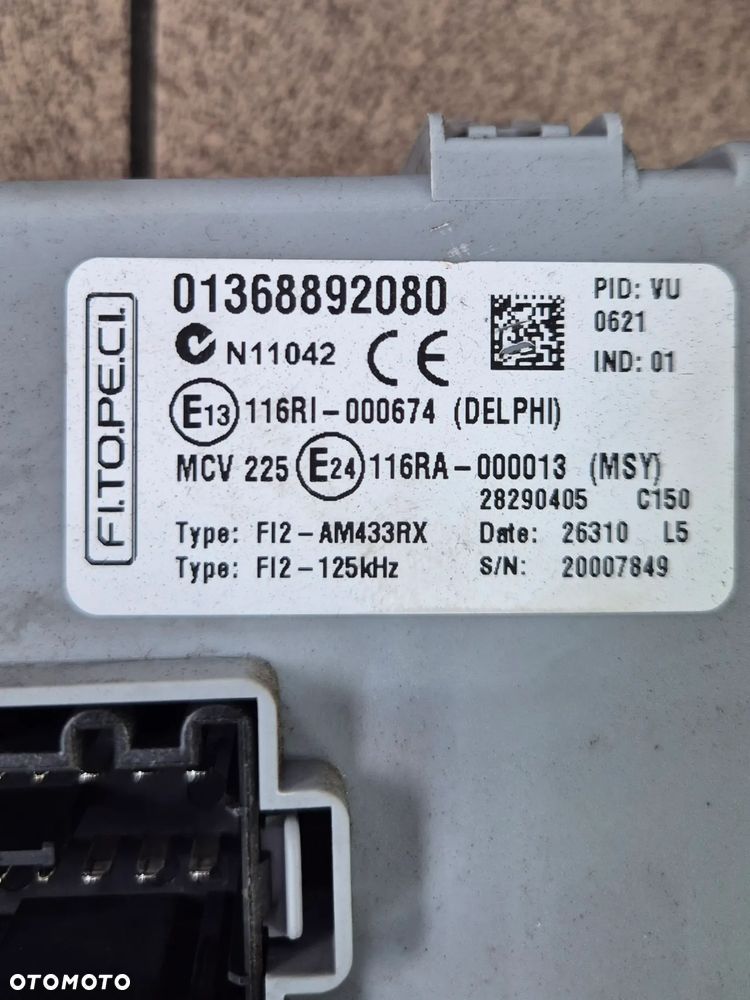 ZESTAW STARTOWY KOMPUTER BSI STACYJKA LICZNIK FIORINO IV NEMO BIPPER 1.3 MJ 11r.+ EURO 5 - 3