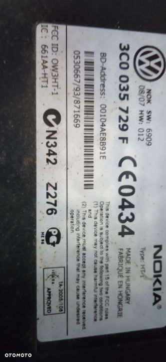 Sterownik Bluetooth VW Passat B6 3C0035729F - 3
