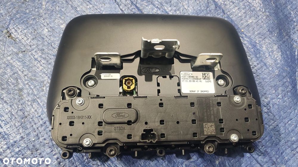 RADIO NAWIGACJA WYŚWIETLACZ EKRAN KOMPLET ZESTAW H1BT-18B955-GD H1BT-18C815-HL FORD FIESTA MK8 - 3