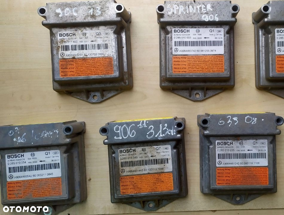 MERCEDES s 220 e 211 CLK 209 sprinter 906 vito 639 moduł sensor poduszek air bag - 2