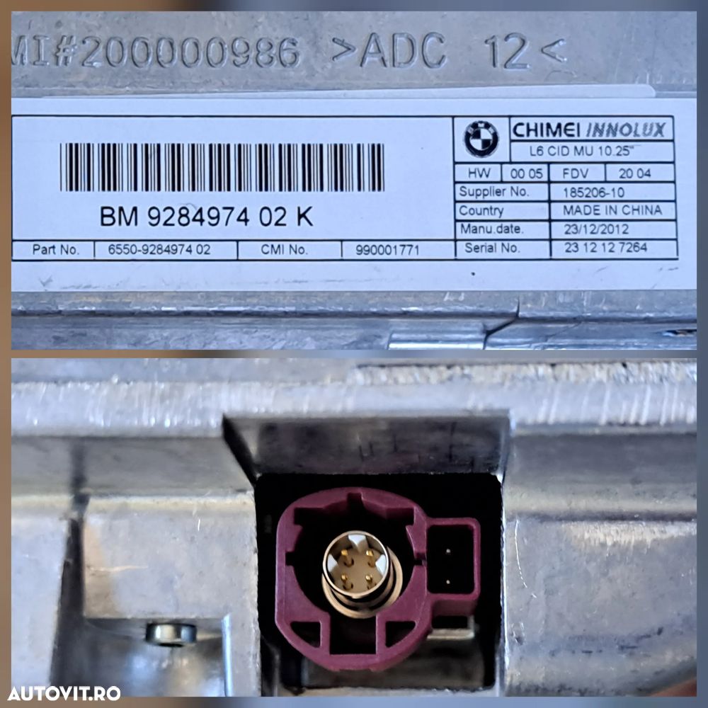 KIT set navigatie profesionala Harman NBT HU digital surround dolby digital Radio SiriusXM display unitate principala BMW Seria 5 F10 F10 LCI F11 F11 LCI - 3