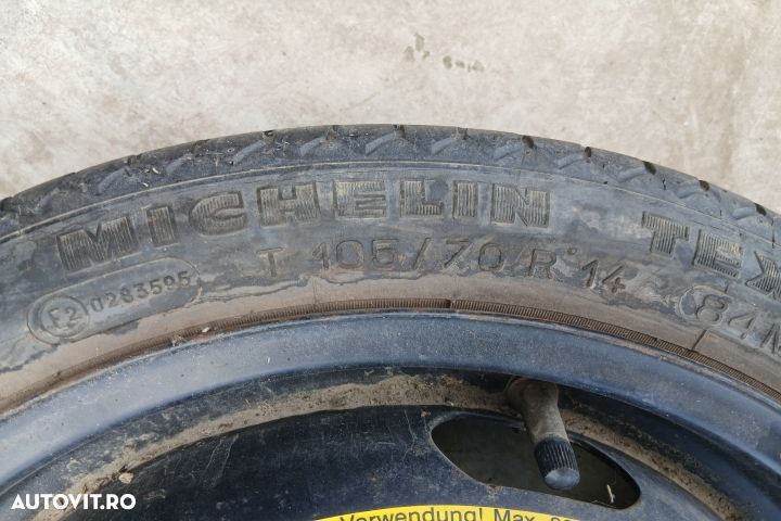 Roata de rezerva slim R14 6N0601025G 31/2J14H2 ET42 105/70 R14 6N0601 - 2