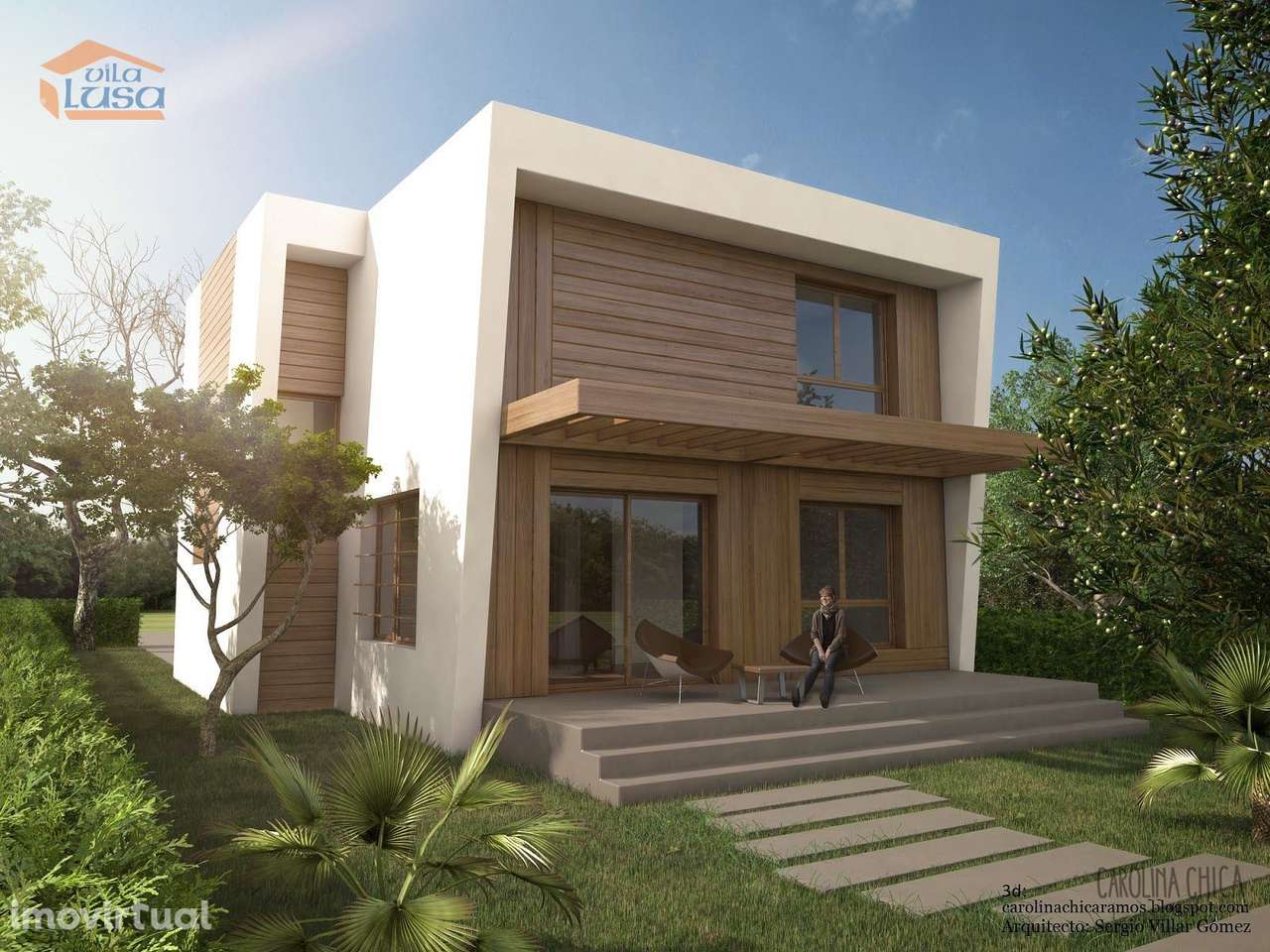 Lote Terreno centro Canelas construção Moradia 4 Frentes - Grande imagem: 5/14