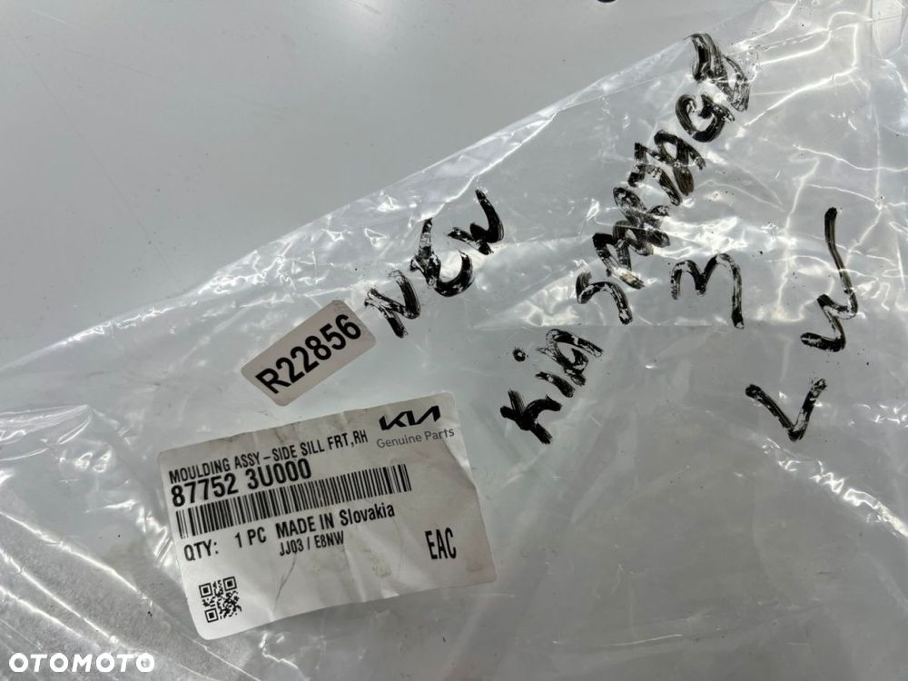 Listwa progowa Kia Sportage 3 III 10-15r. NOWA lewa nakładka progu zewnętrzna oryginalna lewy próg - 15