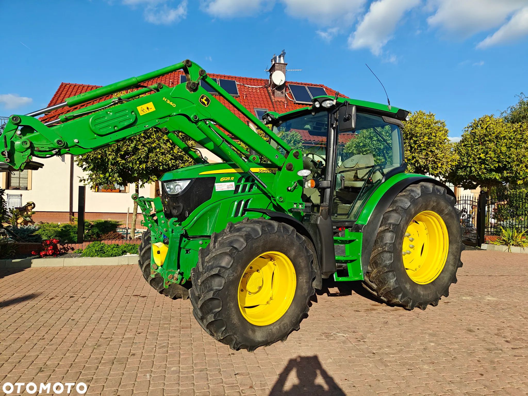 John Deere 6125R, przedni WOM, ładowacz - 1