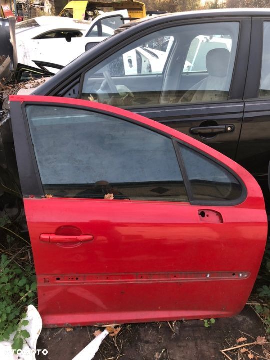 PEUGEOT 207 DRZWI PRAWE PRZÓD SZYBA ZAMEK PODNOSNIK KKNB