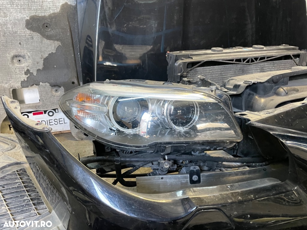 Fata completa BMW F10 F11 3.0 530d m50d lci Facelift 2013 2014 2015 2016 2017 capota-faruri-bara-grila-radiator - 3