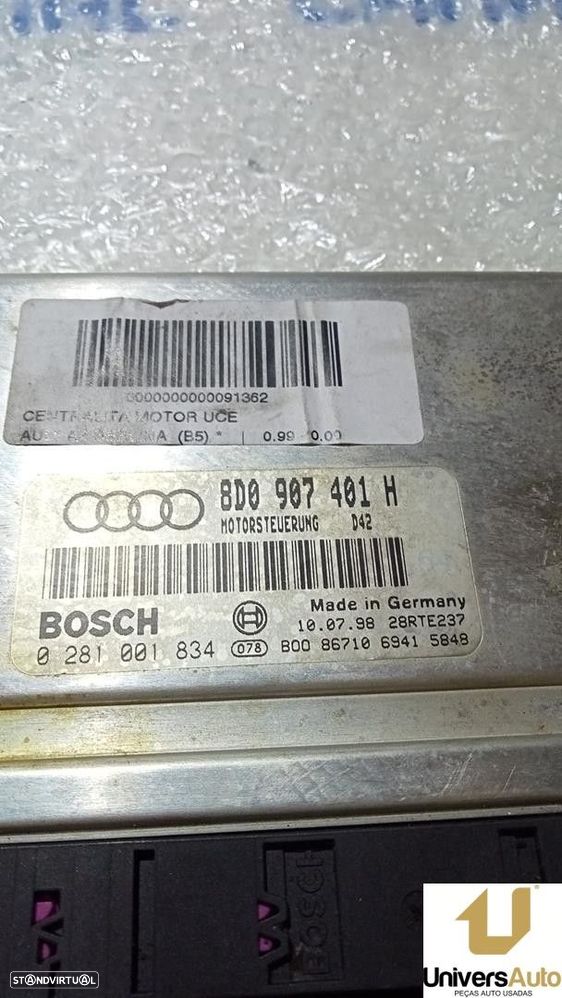CENTRALINA MOTOR UCE AUDI A4 1999 -8D0907401H - 3
