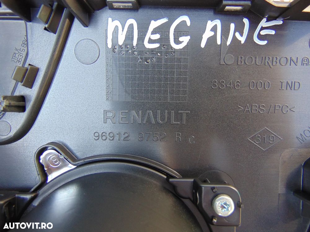 Consola Renault Megane 4 suport pahare central cotiera cod 969129752r espace 5 - 5