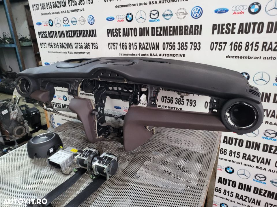 Plansa Bord Kit Airbag Mini Cooper One F54 F55 F56 F57 An 2014-2019 Cu Head Up Display Volan Stanga - 4