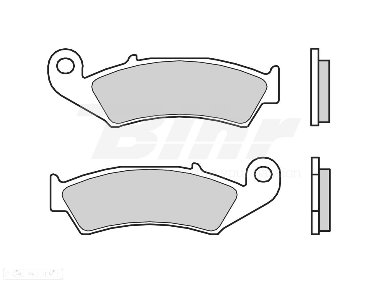 07ho2506 - pastilhas de travão orgânicas brembo 07ho2506 - 1