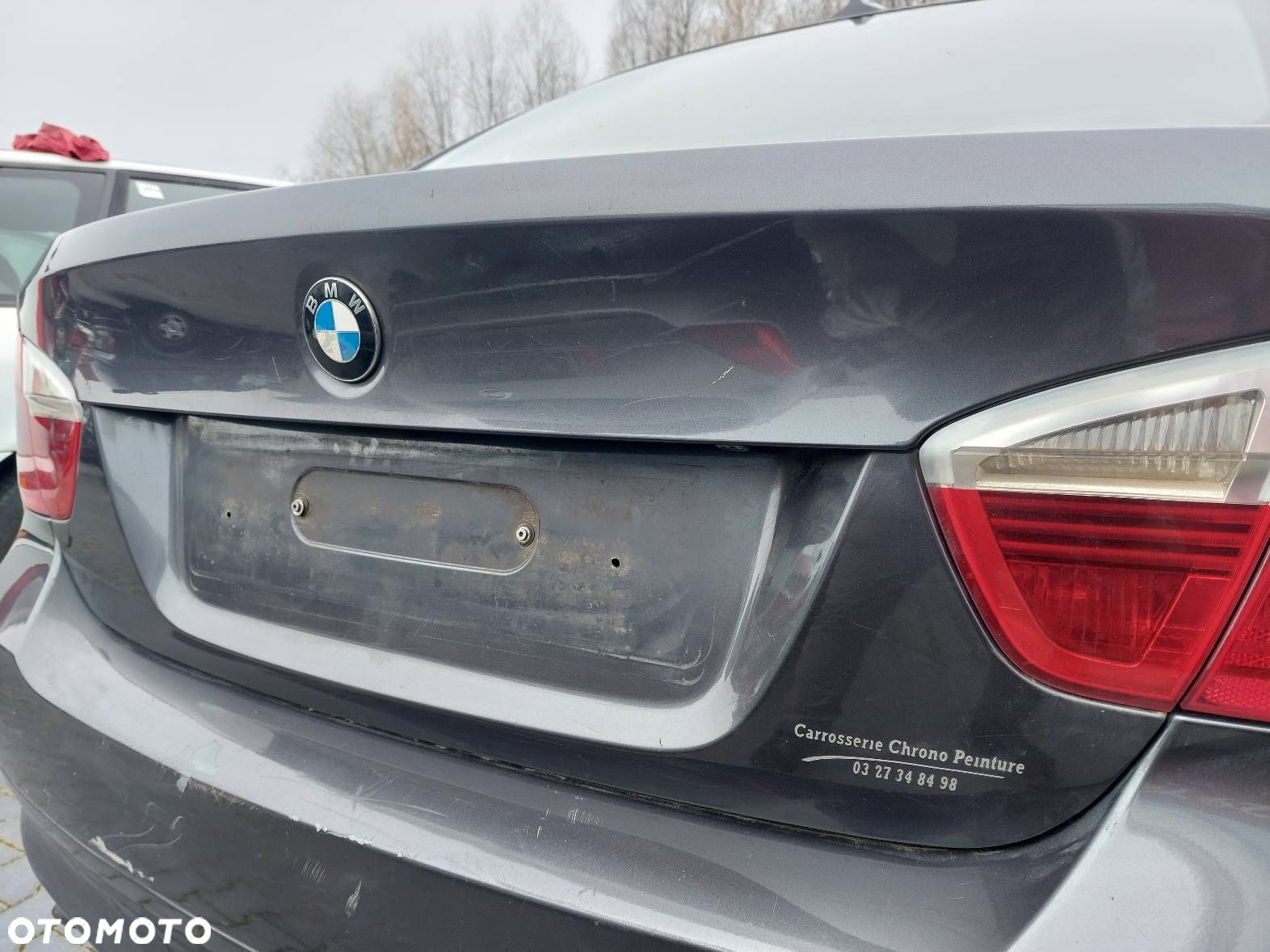 KOMPLETNY TYŁ BMW E90 A22/7 SPARKLING GRAPHITE KLAPA ZDERZAK TYŁ LAMPY - 11