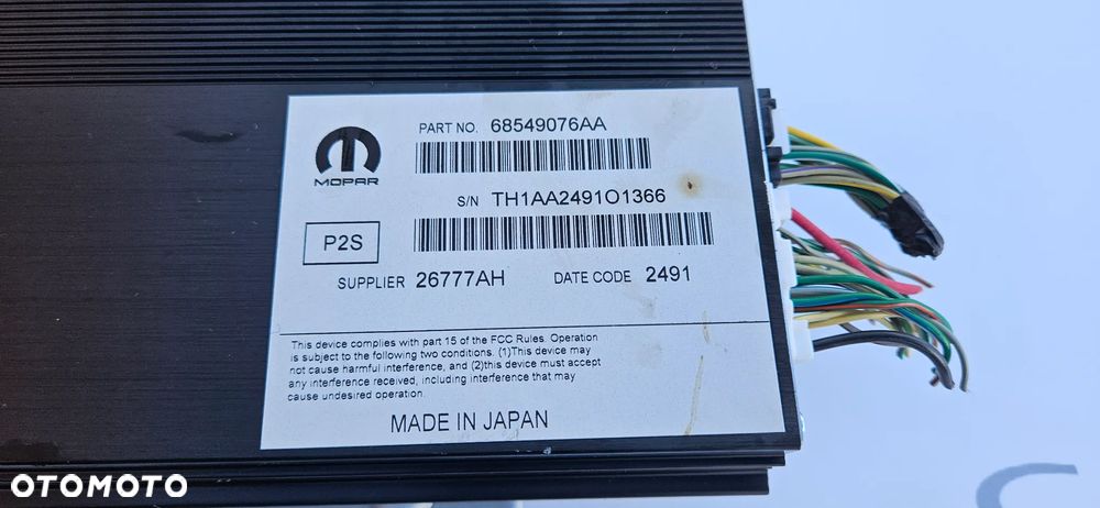 Dodge Durango III LIFT 2021-2025  wzmacniacz z kostkami 68549076AA - 3