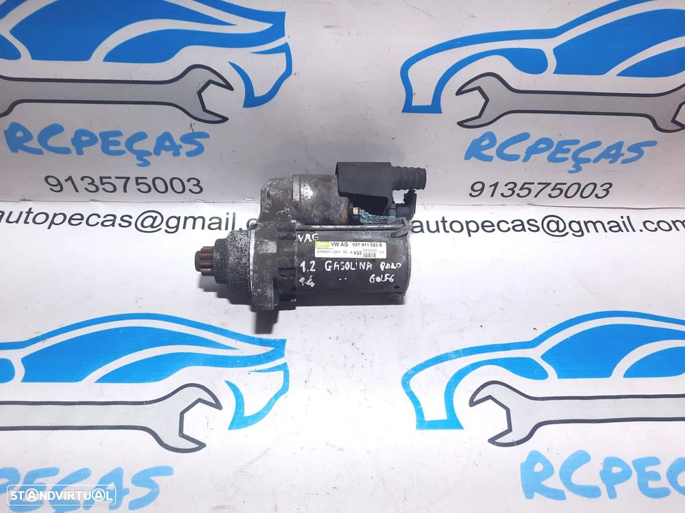 MOTOR ARRANQUE VW VOLKSWAGEN POLO 9N 1.2i 12V 64CV BME 02T911023S D6GS12 GOLF V 5 MK5 SKODA FABIA 6Y ROOMSTER - 1