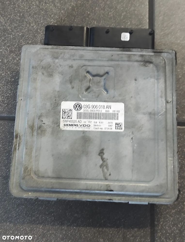 KOMPUTER STEROWNIK SILNIKA 03G906018AN SIMOS PPD1.2 2.0 TDI BMR 170 VW AUDI SEAT SKODA - 1