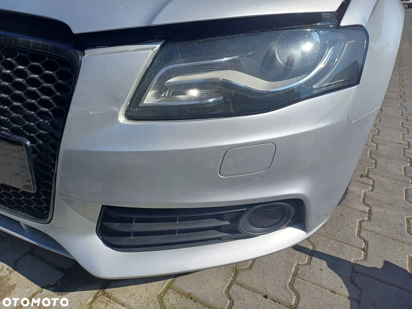 KOMPLETNY PRZÓD MASKA ZDERZAK LAMPA AUDI A4 B8 LX7W - 2