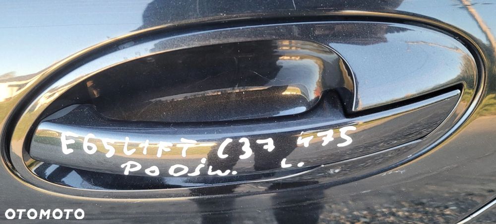 KLAMKA LEWA PODŚWIETLANA LED BMW E65 E66 LIFT 475 BLACKSAPPHIRE