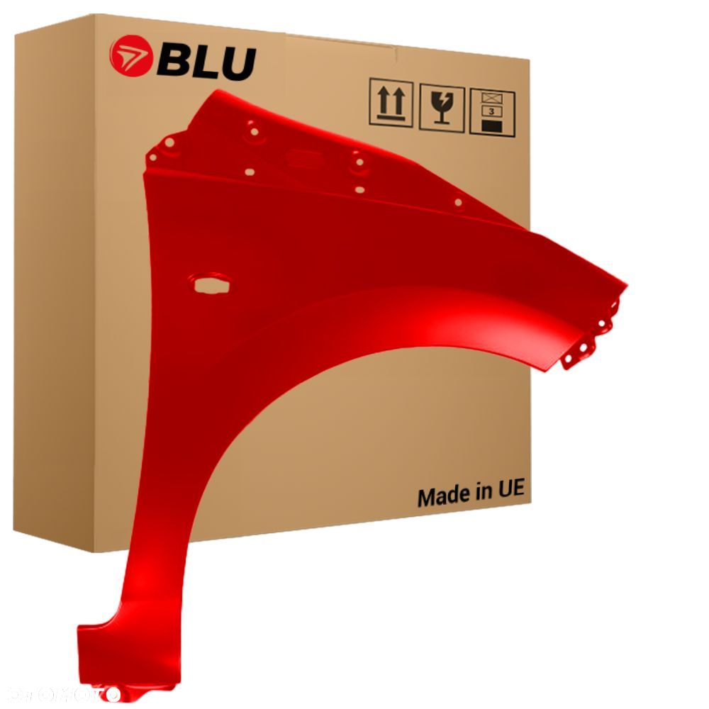 BLU Błotnik TOYOTA AYGO 2 II 3P0 Prawy Przód Czerwony AbsolutRot - 1