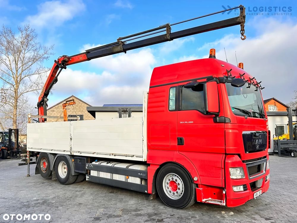 MAN TGX 26.480 6X2 / HDS PALFINGER PK9002-EH B / Opony 80% Michelin / Stan BDB - 5