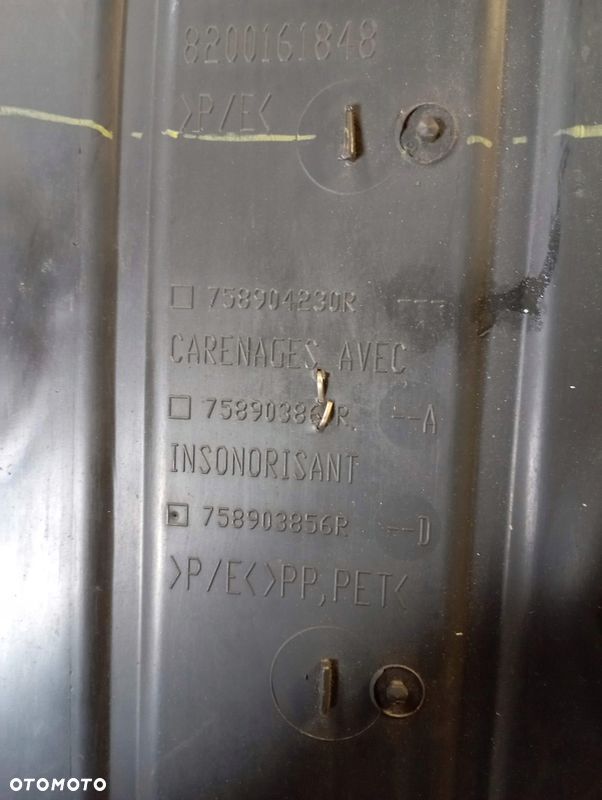 RENAULT CAPTUR I OSŁONA PŁYTA POD SILNIK 8200540585 758904230R - 3