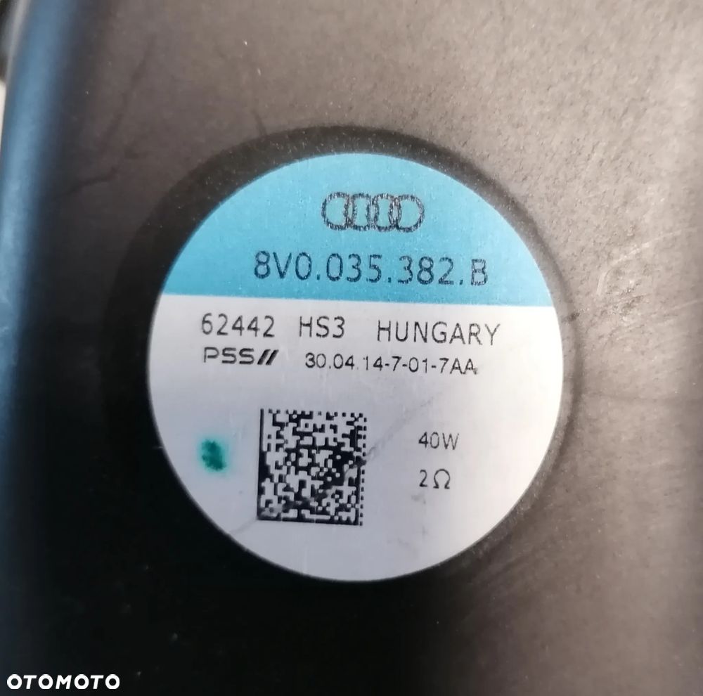 AUDI A3 8V 14r 3D HB GŁOŚNIK SUBWOFER 8V0035382B - 2