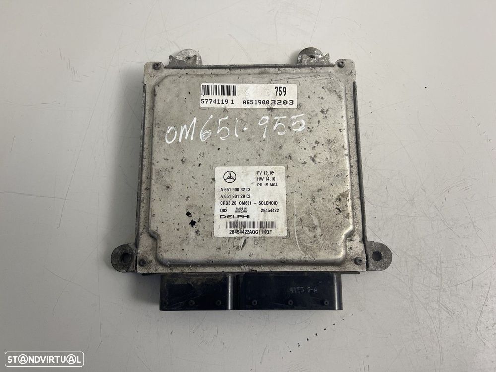 Centralina do motor ECU Usado MERCEDES-BENZ SPRINTER 3,5-t (906) 313 CDI REF. A6... - 1