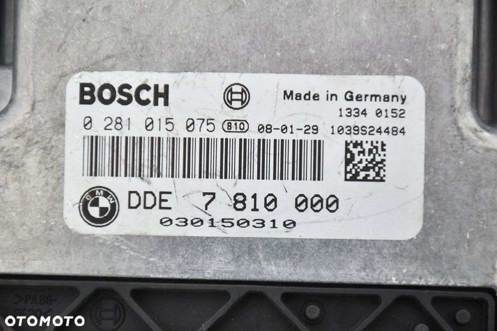sterownik zestaw startowy bmw 0281015075 7810000 - 3
