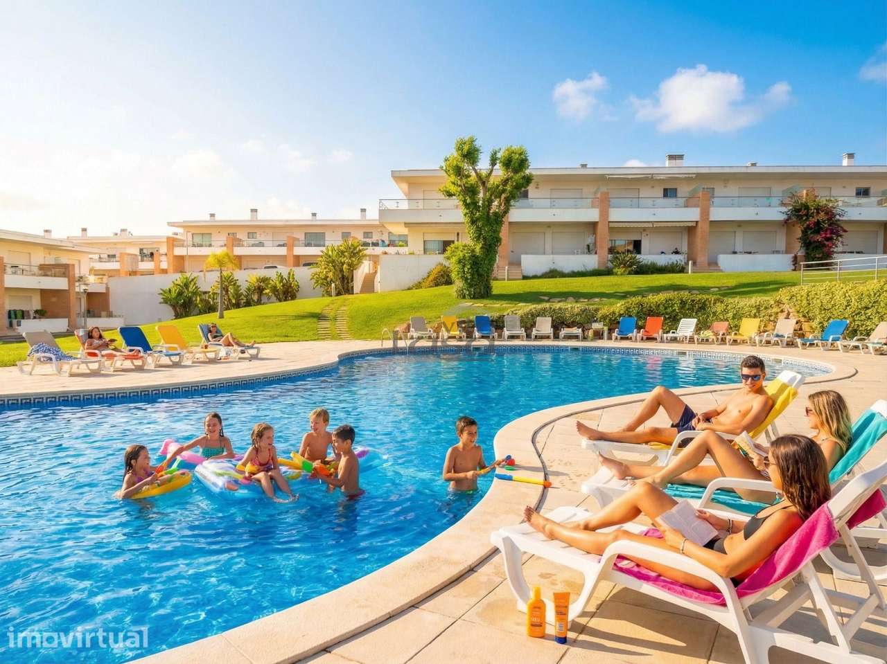 Moradia T2 em Olhos D'água, Albufeira.  Condomínio Vila Branca - Grande imagem: 2/21