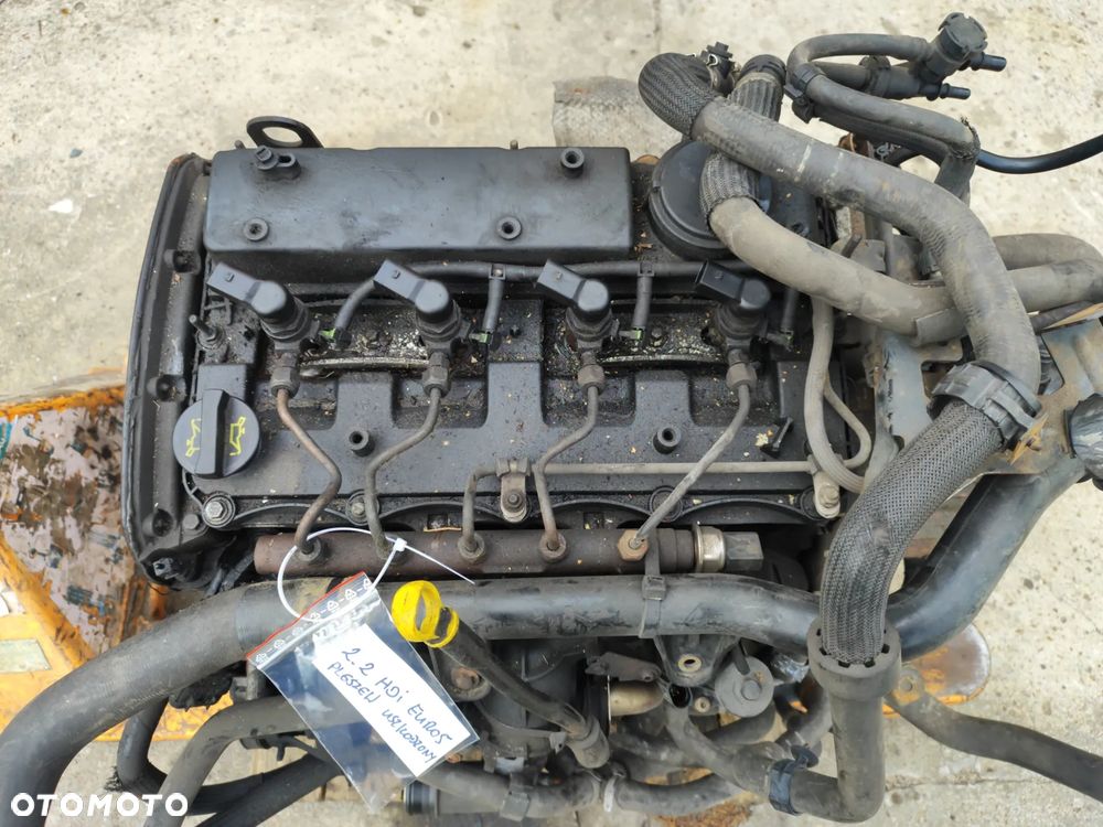 Silnik kompletny 2.2 HDI Euro 5 130KM 4HH USZKODZONY! do Peugeot Boxer Citroen Jumper II 11- , silnik na chwilę odpalał ,ale coś mocno wali - 1