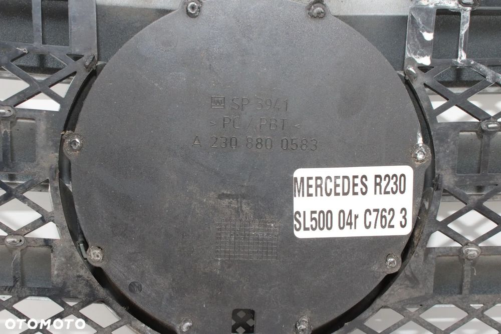 Oryginalny grill atrapa chłodnicy stan BDB OE Mercedes SL R230 W230 A2308800583 01-06r - 39