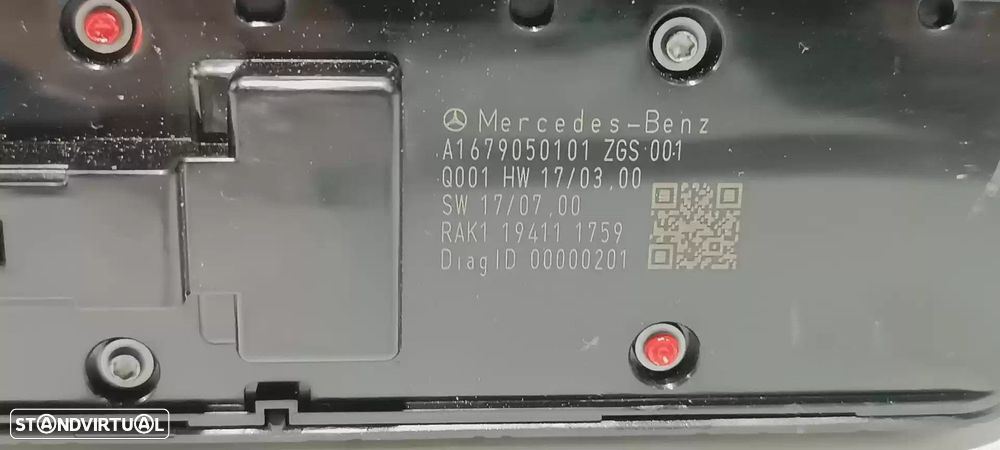 COMANDO ELEVADOR DE VIDRO FRONTAL ESQUERDO MERCEDES-BENZ CLASSE A 2019 -A1679050... - 4