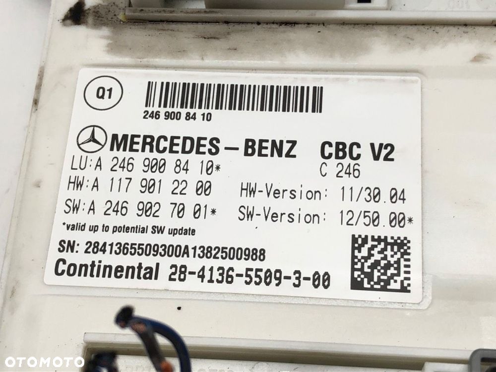 MODUŁ SAM  MERCEDES-BENZ KLASA B Sports Tourer (W246, W242) 2011 - 2018 B 180 CDI (246.200) 80 kW - 3