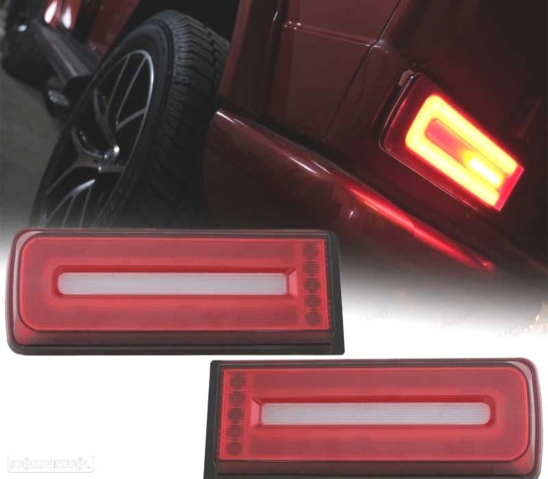 FAROLINS LED DINAMICO MERCEDES CLASE G W463 07-17 VERMELHO ESCURECIDO LOOK AMG G55 - 1