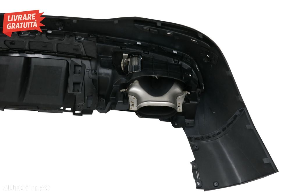 Difuzor Bara Spate cu Ornamente Evacuare Crom Mercedes GLE W167 SUV (2019-Up) GLE5- livrare gratuita - 8