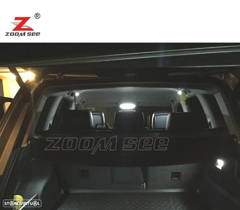 KIT COMPLETO DE 20 LÂMPADAS LED INTERIOR PARA TOUAREGI 7LA 7L6 7L7 2002 -2009 - 3